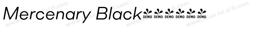 Mercenary Black字体转换